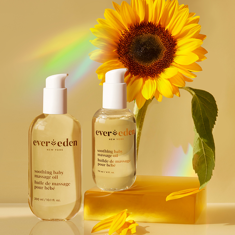 Evereden/安唯伊老爸抽检婴儿抚触油小金瓶按摩油囤货118ml+300ml