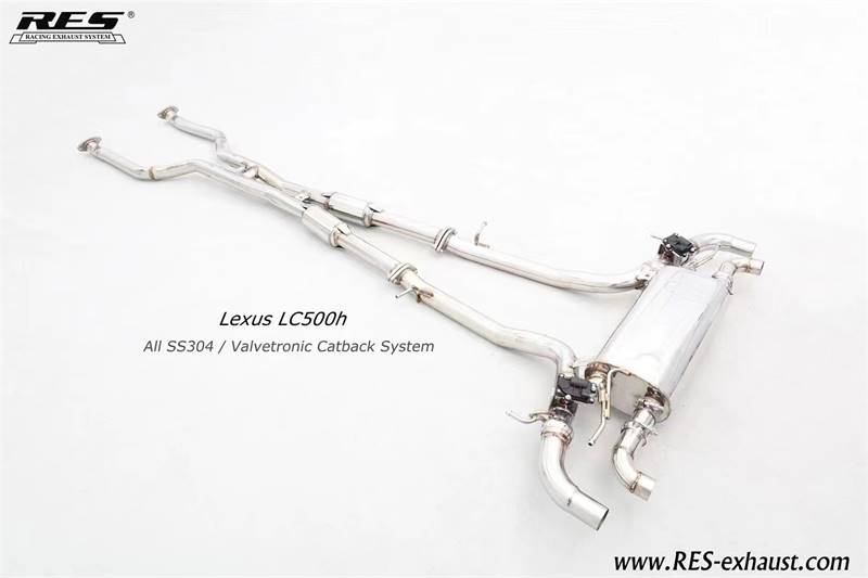 RES 适用于21款雷克萨斯LC500h 3.5改装头段中尾段阀门排气管声浪 - 图2
