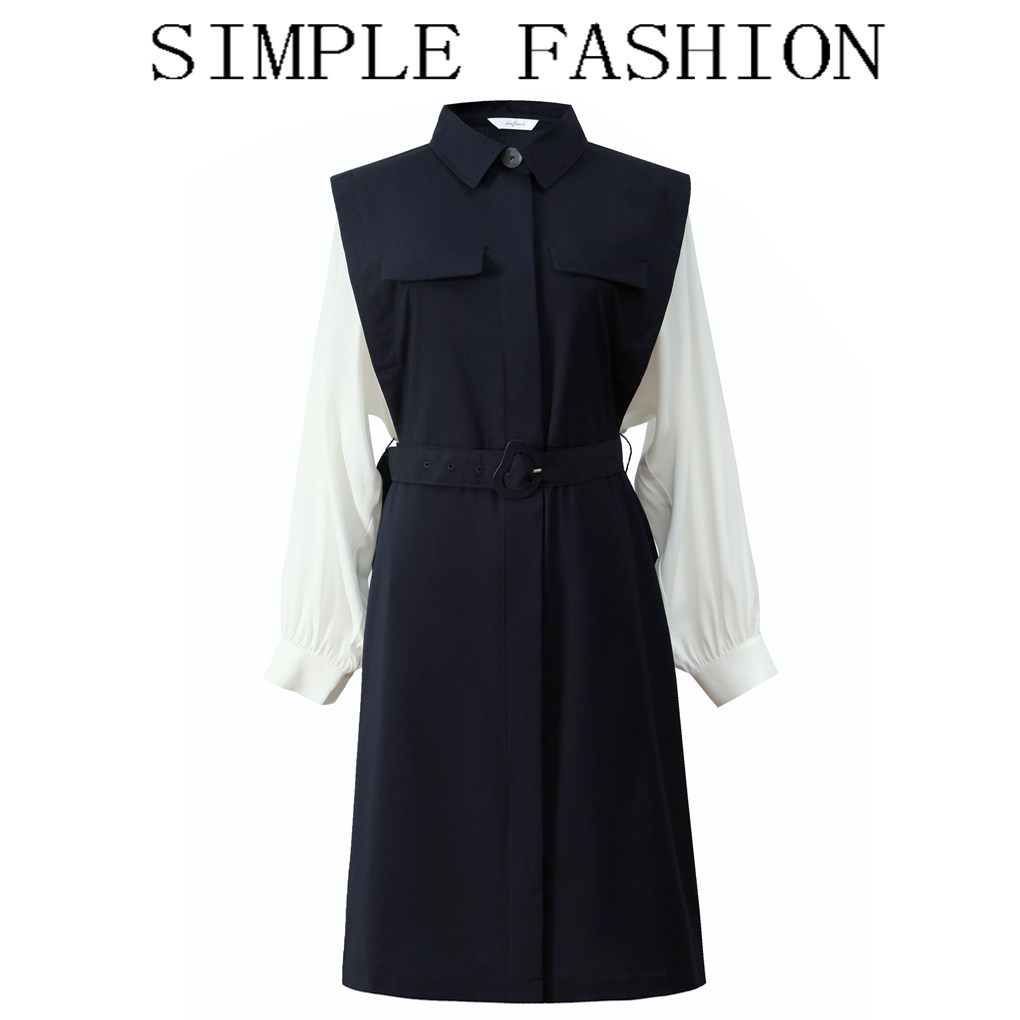 国内代购2020年新款春夏雪纺衬衫 品牌工厂折扣店连衣裙