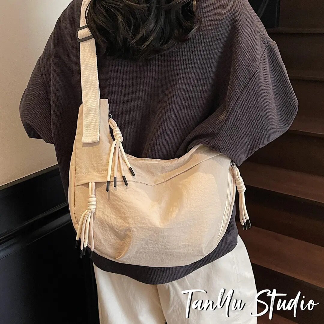 Tanyu Nylon Dumpling Bag Large Capacity Lightweight Crossbody