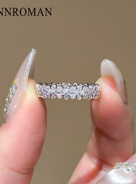 LYNNROMAN轻奢花朵锆石女戒