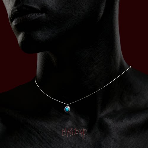 黑骨BLACKBONE S925纯银绿松石吊坠项链复古民族风男女同款锁骨链 - 图2