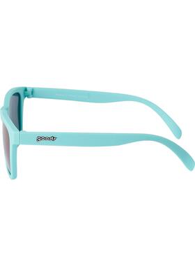 代购Goodr男女太阳镜防滑耐久抗紫外线清晰视野海洋蓝方形框