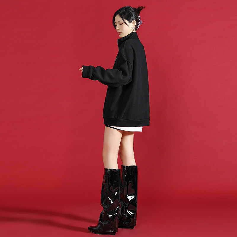 美式polo领春季2022新款字母卫衣 义寇卫衣/绒衫