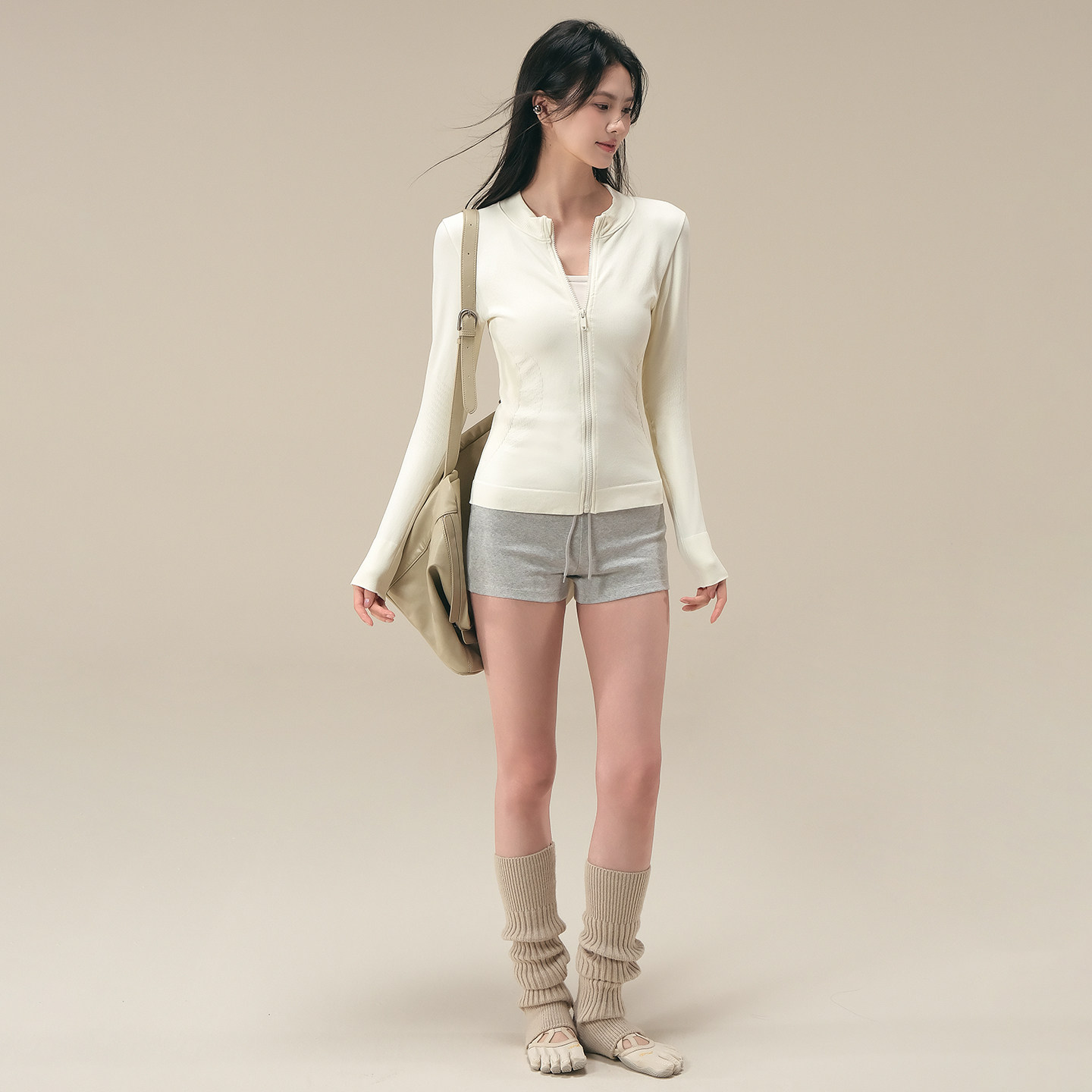 瑜伽服女秋冬修身针织外套高弹力运动上衣拉链外套跑步训练健身服,淘宝优惠券,粉丝福利购,淘宝优惠卷