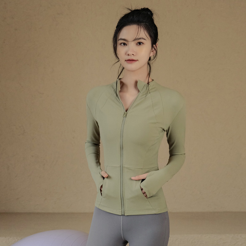 紧身瑜伽服女跑步训练速干长袖高端健身服运动上衣外套秋冬季新款,淘宝优惠券,粉丝福利购,淘宝优惠卷