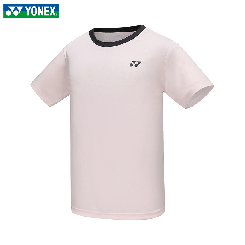 2024新品YONEX尤尼克斯羽毛球服短袖男女运动T恤简约舒适115014-图1