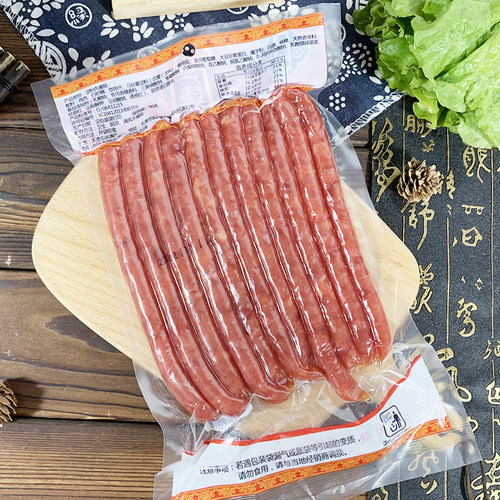 【精品】天津意来祥广味腊肠250g/袋甜口酒香即食涮煮煎广式香肠 - 图1