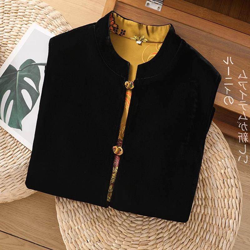 BEBE NOBLE新中式丝绒马甲女款秋冬无袖坎肩上衣背心外搭国风外套,淘宝优惠券,粉丝福利购,淘宝优惠卷