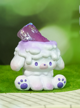 可爱萌物水晶盲盒原石小豆丁