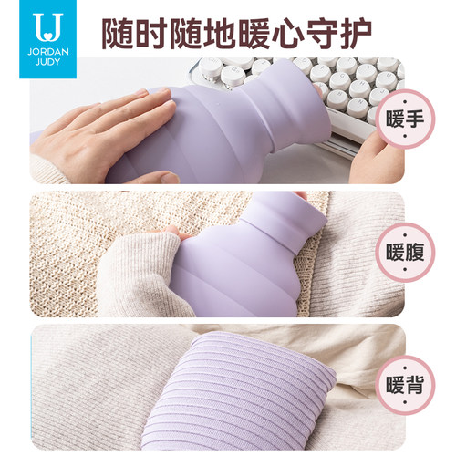 硅胶热水袋注水大号可爱暖手袋女学生敷肚子被窝专用暖水袋暖手宝 - 图2