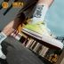 Kéo lại giày blast nam và nữ giày gradient màu graffiti giày vẽ tay đào đào vải canvas giày sneakers - Plimsolls