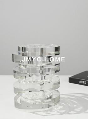 现代简约轻奢花瓶摆件卧室样板间书房插花器艺术摆设家居软装饰品