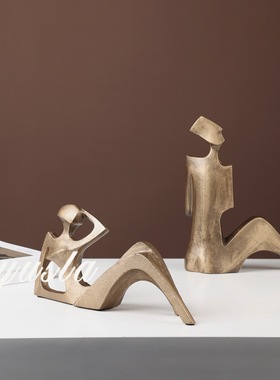 简约法式餐厅柜别墅样板间展厅摆件客厅电视柜酒柜玄关柜软装饰品