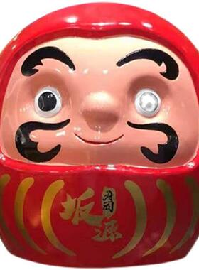 大型开运达摩雕塑日式风格烧肉居酒屋日料店门头玻璃钢装饰品摆件