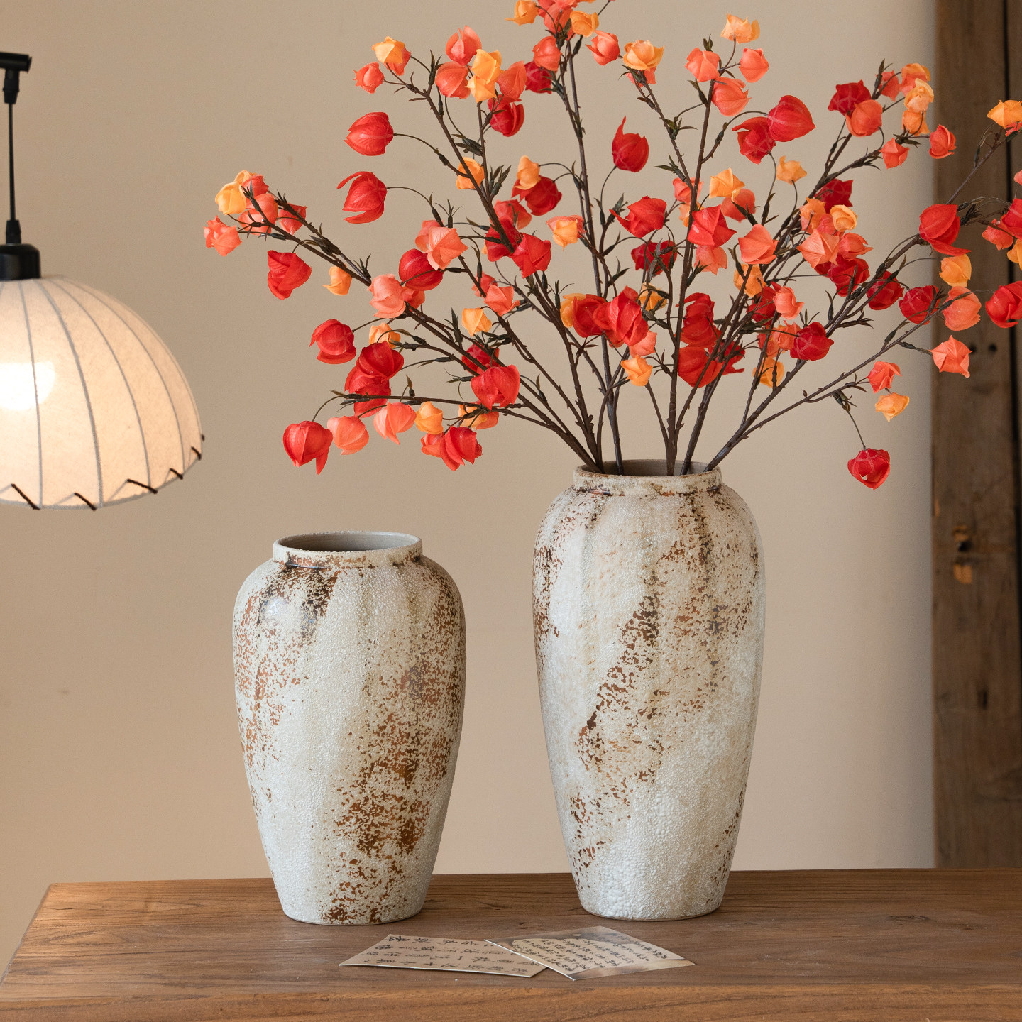 陶瓷花瓶复古新中式侘寂风摆件高级感水养插花意式客厅电视柜装饰,淘宝优惠券,粉丝福利购,淘宝优惠卷