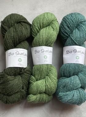 BC Garn Bio Shetland设得兰羊毛线棒针编织diy提花玩偶中细线
