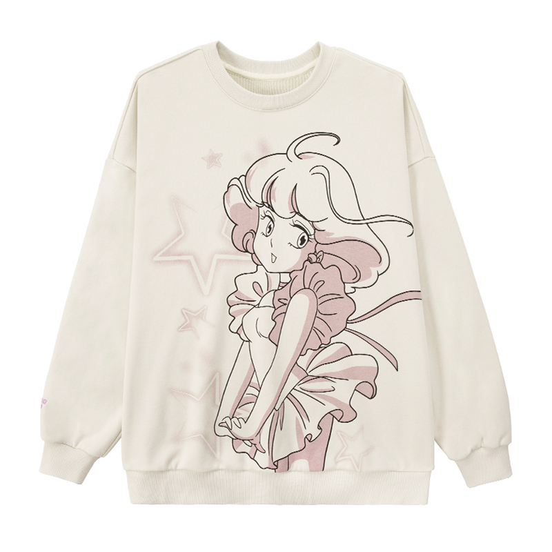 UNIFREE甜美少女可爱休闲圆领卫衣 - 图3