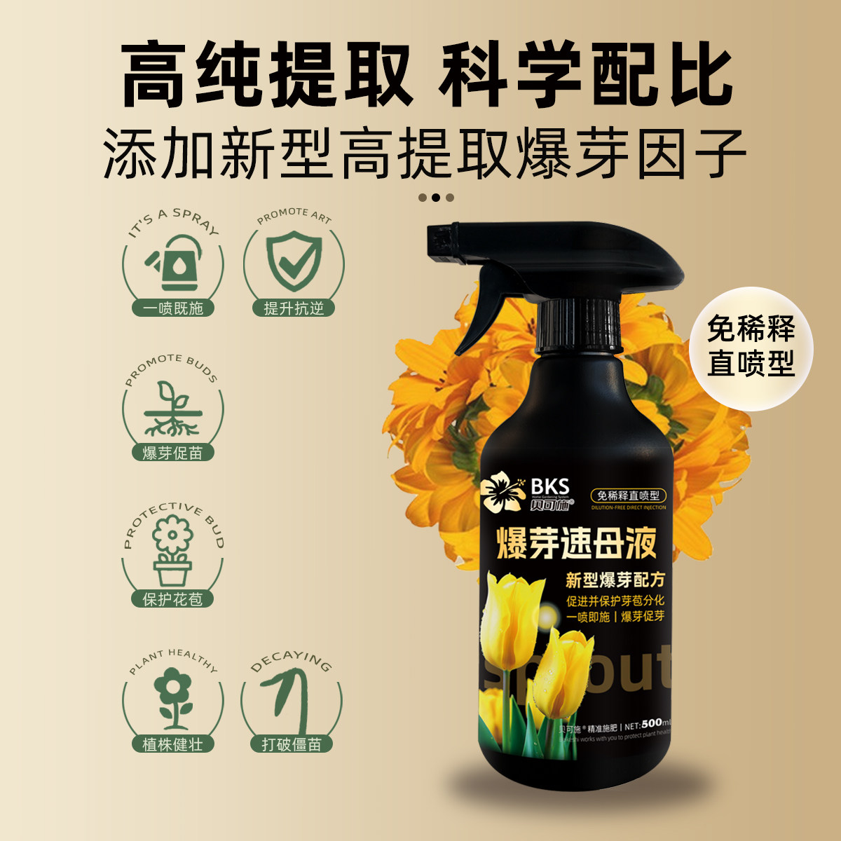 贝可施爆芽速母液多芽促芽催芽分化叶插花促花多肉营养液免稀释,淘宝优惠券,粉丝福利购,淘宝优惠卷