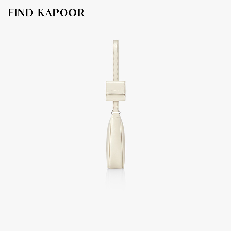 FIND KAPOOR梵德卡普尔单肩拉链女包耳机盒装饰裂纹米色腋下包_箱包皮具_热销女包_男包