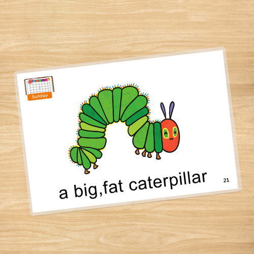 好饿的毛毛虫HungryCaterpillar绘本卡片玩幼儿启蒙教具廖彩杏荐 - 图2