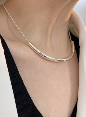 日韩简约素圈项链女百搭