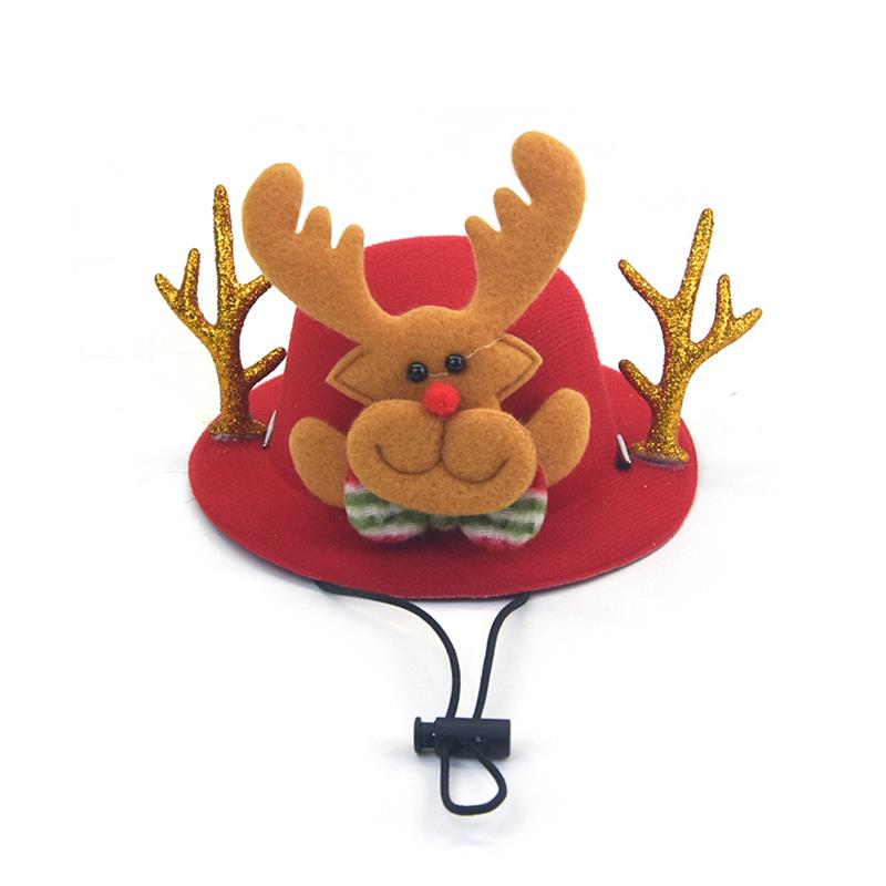 Christmas Pet grooming Cats dogs Hat Collar small bell - 图0