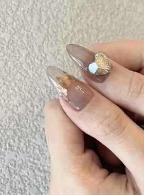 云母片超闪金色银色黑色美甲饰品