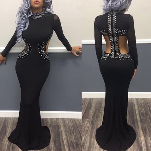 2019 women party gown formal dress ladies fashion dresses - 图3
