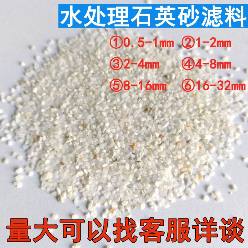 水处理石英砂滤料饮用水井水泳池浴池砂缸净水专用反渗透前置过滤 - 图0