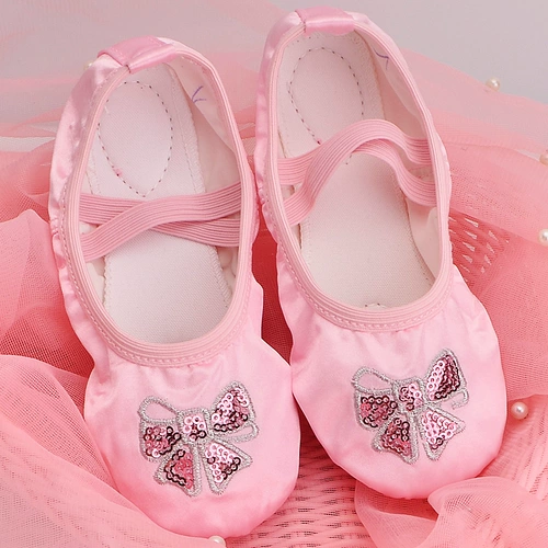 Детские балетки, танцующие туфли, мягкая подошва, в корейском стиле