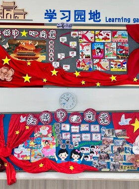 红领巾争章童心向党少先队黑板报