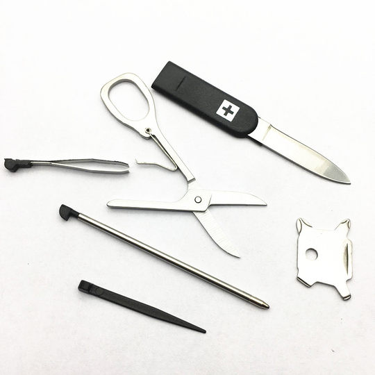 Swiss swizerland multifunctional camping knife card lamp