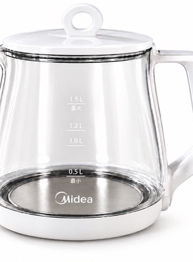 美的养生壶1.5L玻璃壶身壶盖配件
