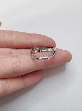 S999足银莫比乌斯情侣对戒