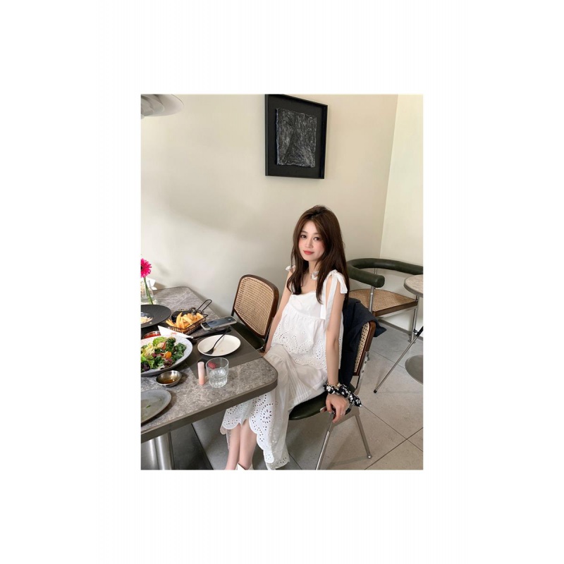 AHY 休闲时尚套装女2022夏季新款小清新显瘦套装裙小洋装两件套潮