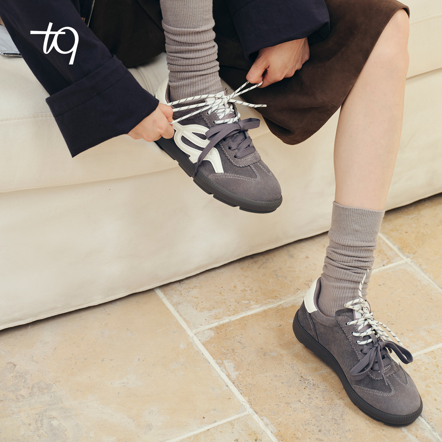 Talitaqoom生巧系列2025秋季新款复古德训鞋百搭厚底板鞋休闲鞋tq,淘宝优惠券,粉丝福利购,淘宝优惠卷