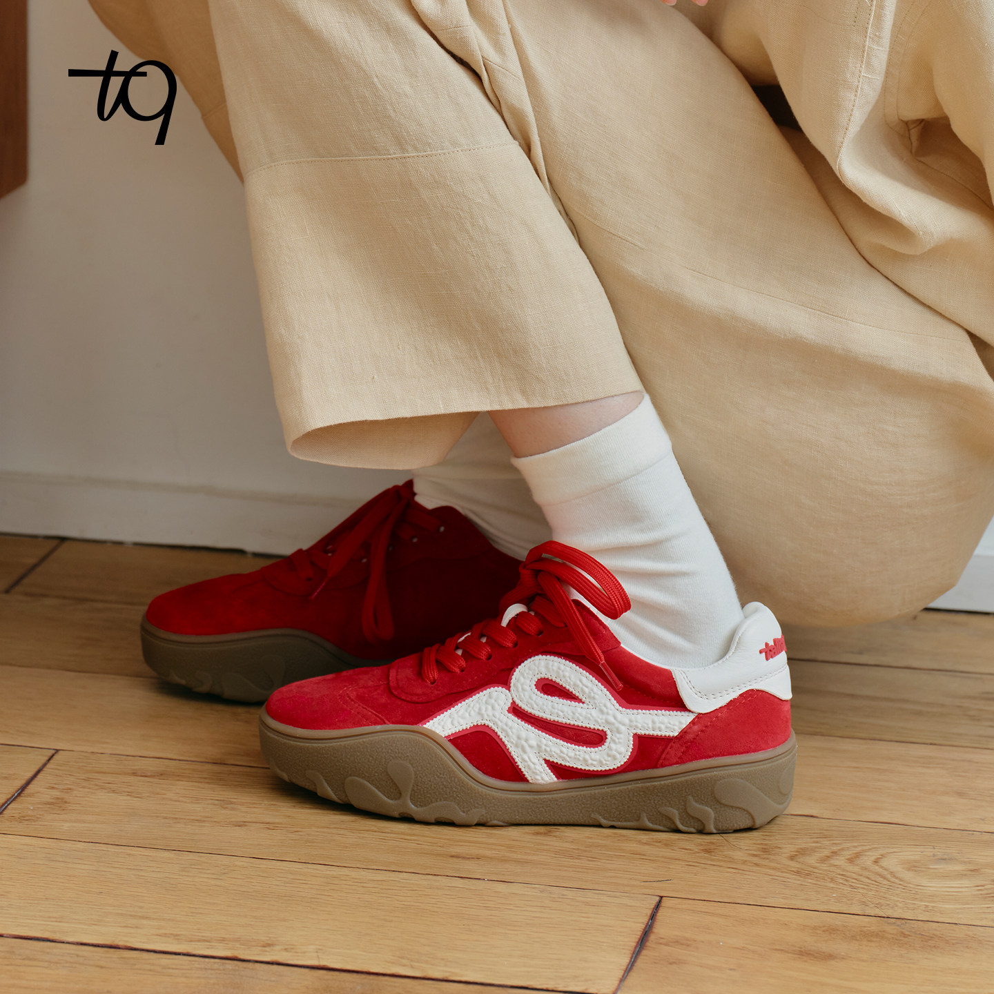 Talitaqoom2026年春季新款板鞋百搭厚底立体花瓣德训鞋tq女花园鞋,淘宝优惠券,粉丝福利购,淘宝优惠卷