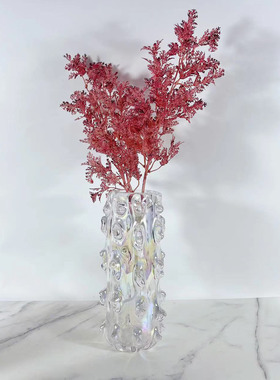 简约现代琉璃五彩海参花器花器样板房间摆设卧室客厅摆件工艺品