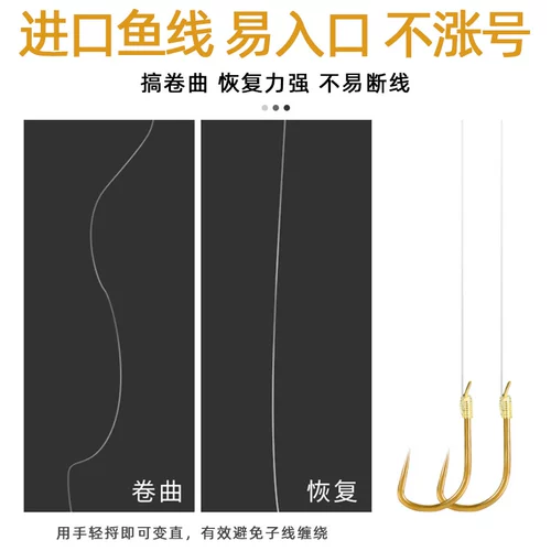 20 Платеть подкладку двойного крючка с помощью импортированного рыбного крючка, полный набор золотых рукавов izou есть какой -либо крючок сома пронзительного сома