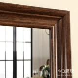 Зеркало пола ореха орехового ореха носить одежду зеркало Американское полное зеркало зеркало домашнее испытательное зеркало стена настенная одежда магазин одежда на стена