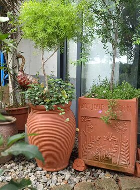 花盆陶罐庭院户外陶土