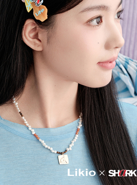 Likio x SharkGirl 插花系列 复古金币花朵剪影珍宝项链