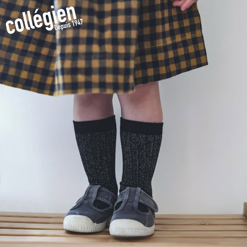 法国Collegien儿童袜子女童春秋埃及长绒棉银线透气宝宝婴儿袜子 - 图3