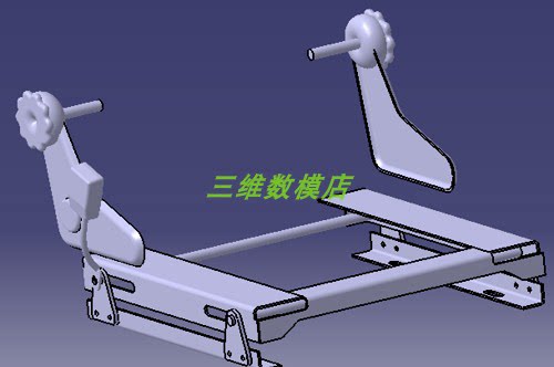 汽车轿车座椅3D三维几何数模型靠背头枕扶手坐垫Solidworks骨架 - 图2