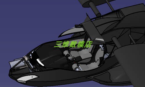 双座6米小型飞机客机3D三维几何数模型螺旋桨飞机Solidworks图纸 - 图3