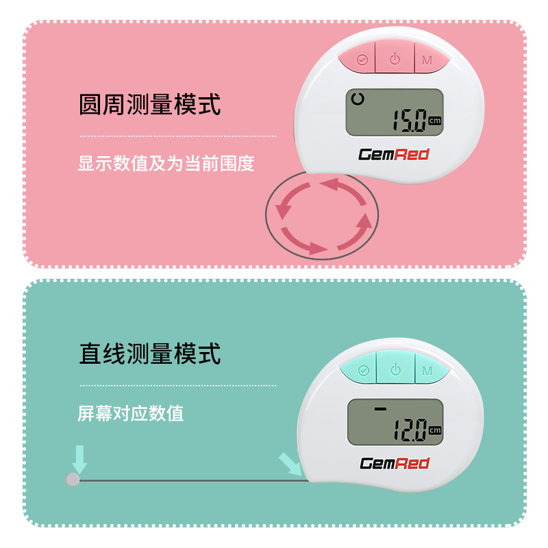 电子健康三围专用尺 腰围量体尺卷尺bmi皮尺围度自动测量尺软尺子 - 图2