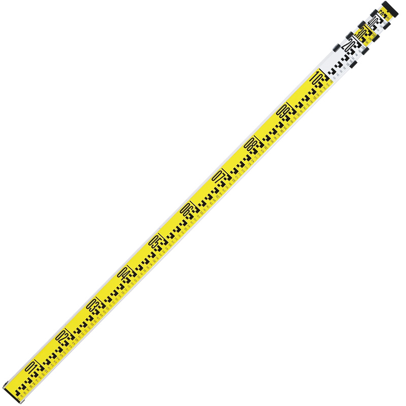 塔尺3米5米7米五伸缩 尺杆测量工具标高铝合金水准仪水位刻度标尺 - 图0