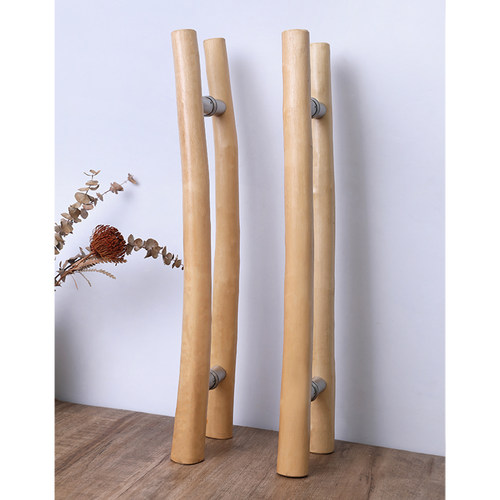 原木树枝玻璃门拉手民宿商铺木门推拉大门拉手个性创意实木门把手 - 图1