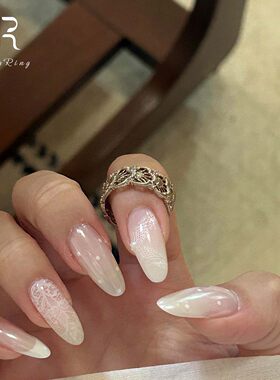 S925纯银镂空贝壳形戒指女